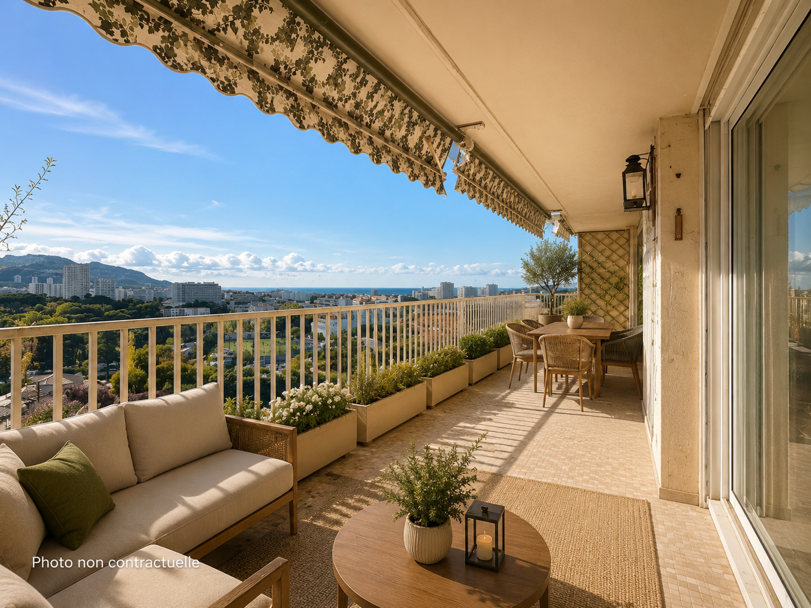 965-13009   COEUR CABOT  Type 4  de 130 m2 TERRASSE  VUE MER - 13